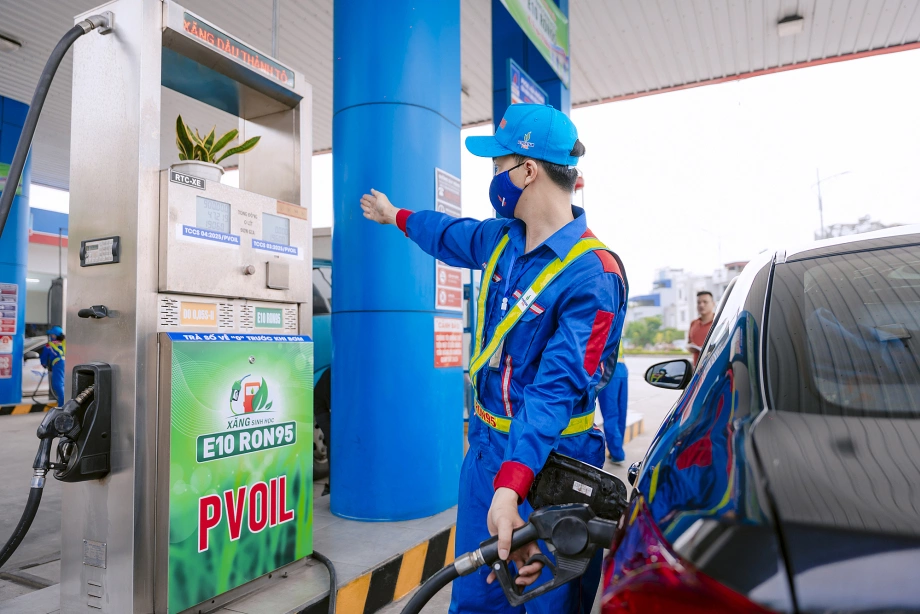 xăng sinh học e10 tại pvoil